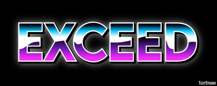 Exceed Text Effect