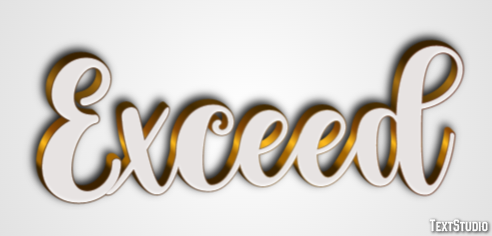 Exceed Text Effect