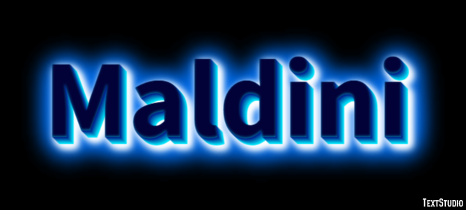 Maldini Text effect