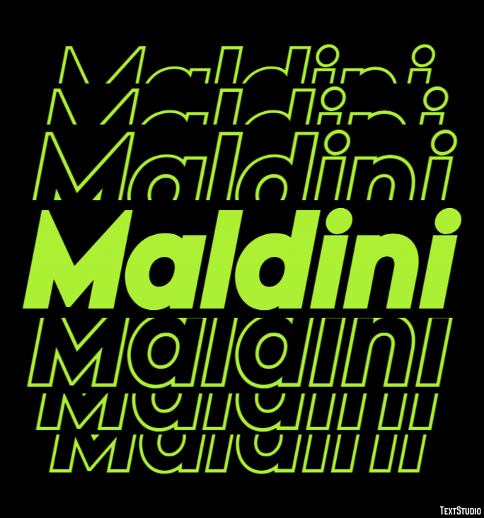 Maldini Text effect