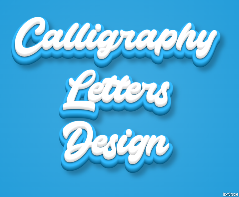 Calligraphy Letters Design Text Effect