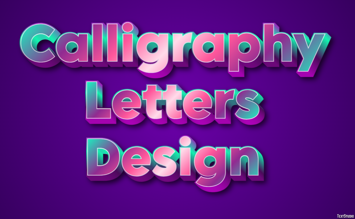 Calligraphy Letters Design Text Effect