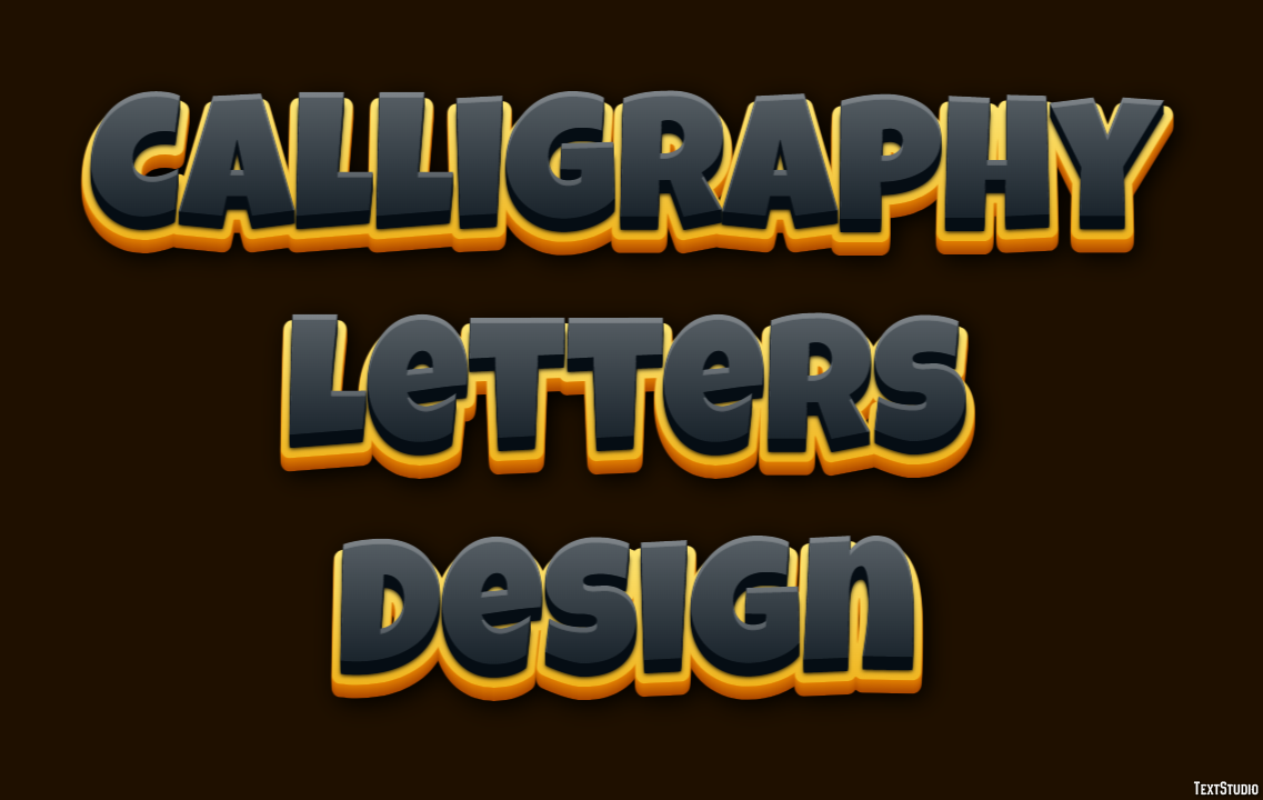 Calligraphy Letters Design Text Effect