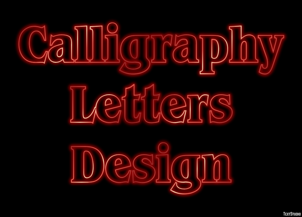 Calligraphy Letters Design Text Effect