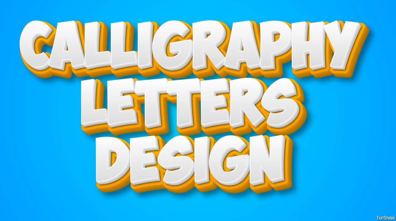 Calligraphy Letters Design Text Effect