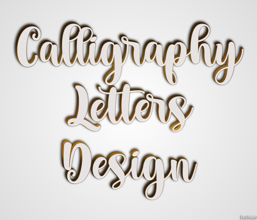Calligraphy Letters Design Text Effect