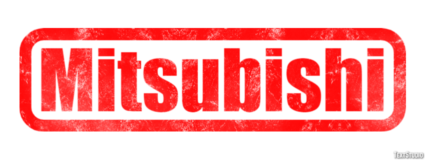 Mitsubishi Effet de Texte