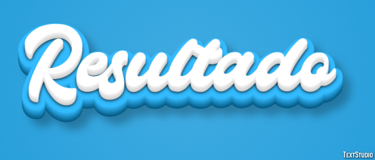 Resultado Efeito do texto