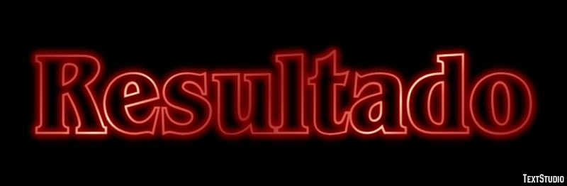 Resultado Efeito do texto