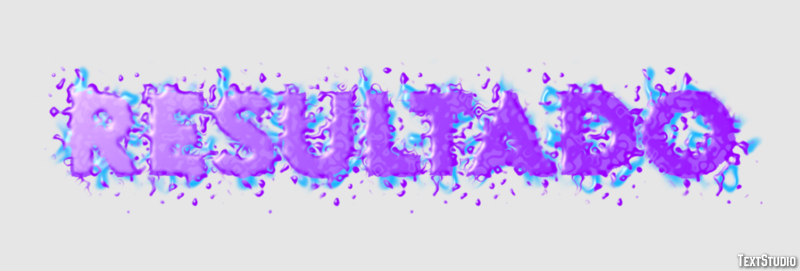Resultado Efeito do texto