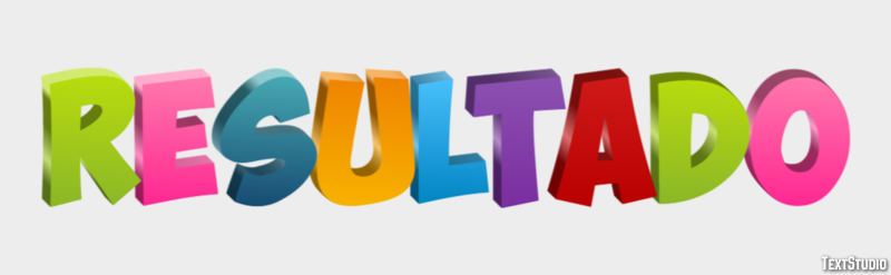 Resultado Efeito do texto