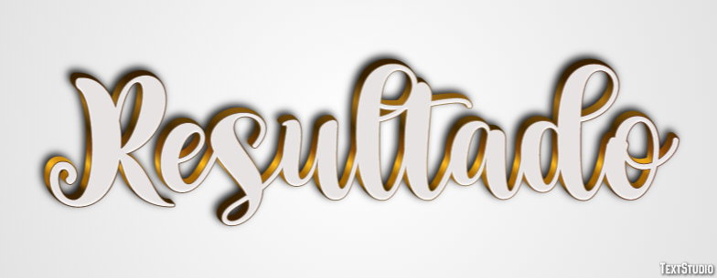 Resultado Efeito do texto