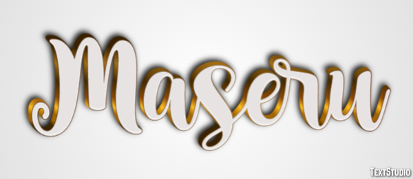 Maseru Efeito de texto