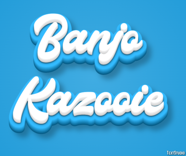 Banjo Kazooie Text Effect