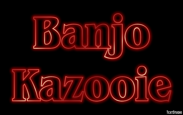 Banjo Kazooie Text Effect