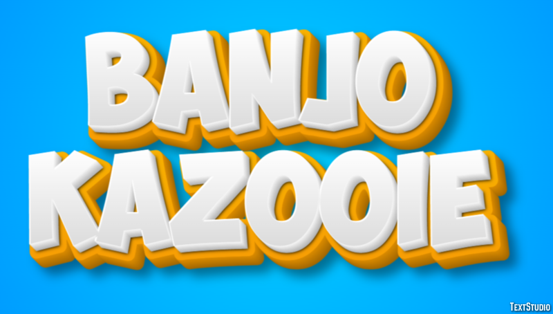 Banjo Kazooie Effet de Texte