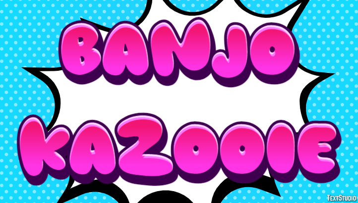 Banjo Kazooie Text Effect