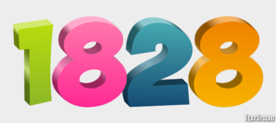 1828 Effetto testo