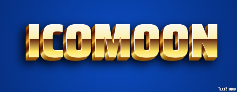 Icomoon Text Effect