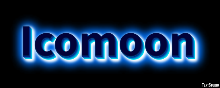 Icomoon Text Effect
