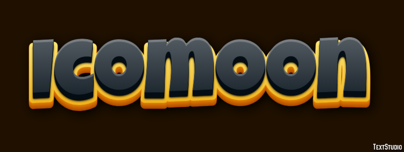 Icomoon Text Effect