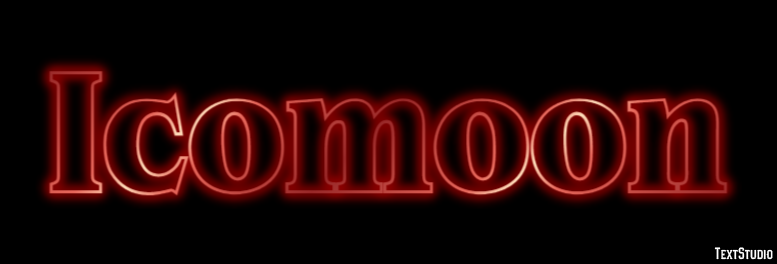 Icomoon Texteffekt