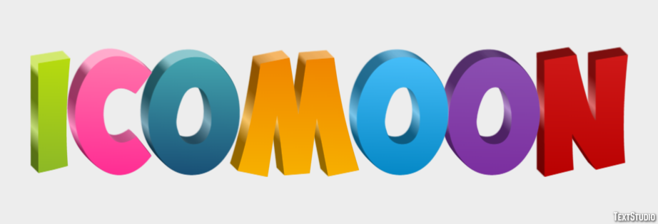 Icomoon Text Effect