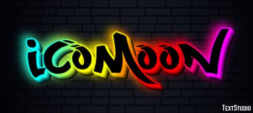 Icomoon Text Effect