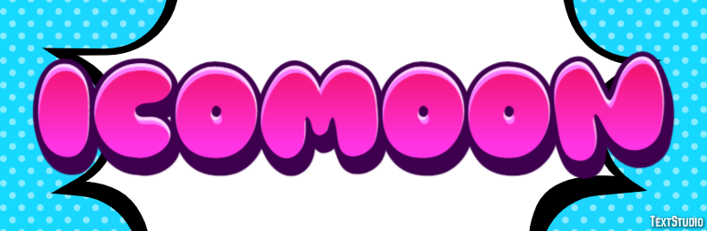 Icomoon Text Effect