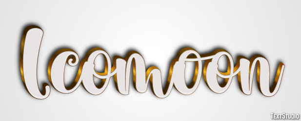 Icomoon Text Effect