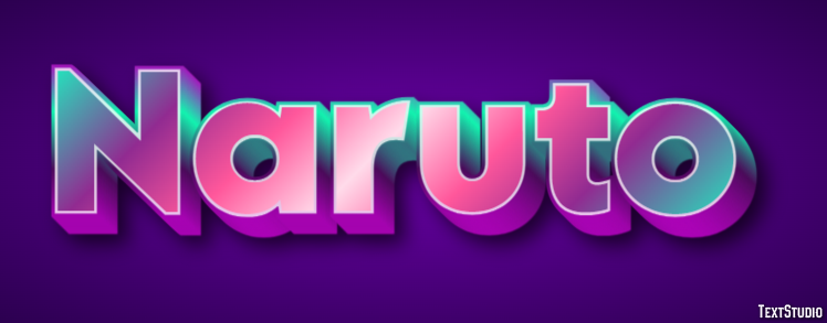 Naruto Text effect