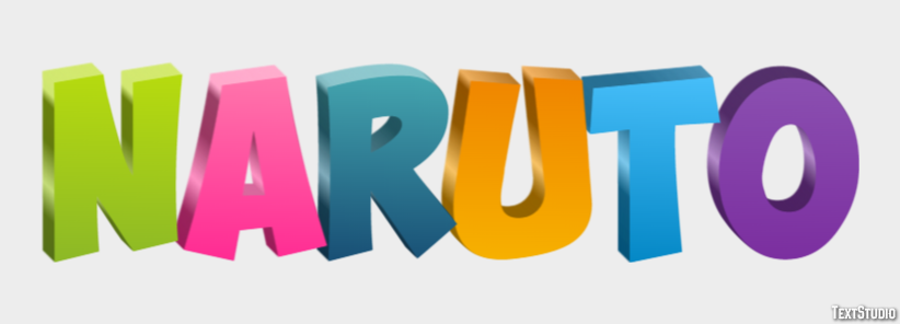 Naruto Text effect