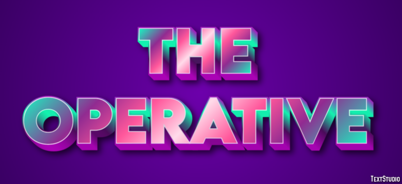 The Operative Effetto testo