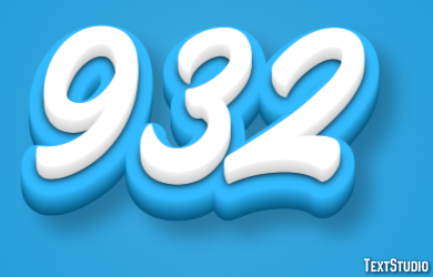 932 Tekst Effect