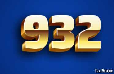 932 Tekst Effect