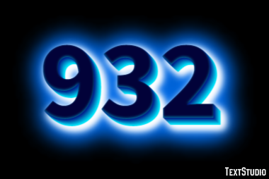 932 Tekst Effect