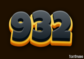 932 Tekst Effect