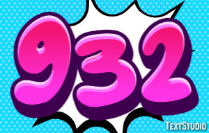 932 Tekst Effect