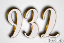 932 Tekst Effect
