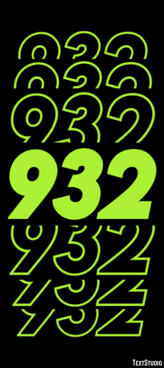 932 Tekst Effect