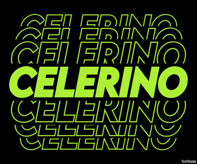 Celerino Tekst Effect