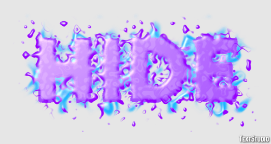 Hide Text Effect