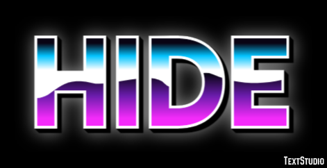Hide Text Effect