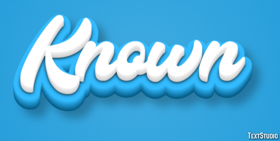 Known Эффект текста