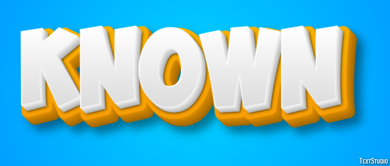 Known Text Effect