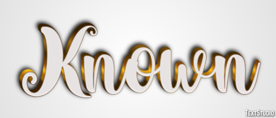 Known Text Effect
