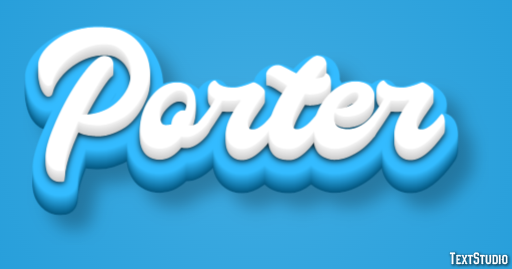 Porter Effet de texte
