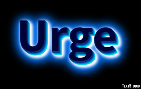 Urge Efecto de Texto
