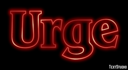 Urge Efecto de Texto