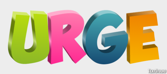 Urge Text Effect